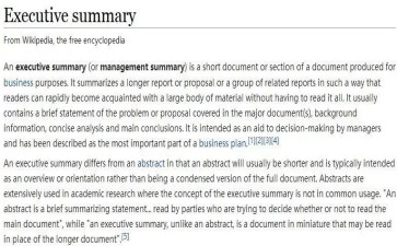 Executive Summary